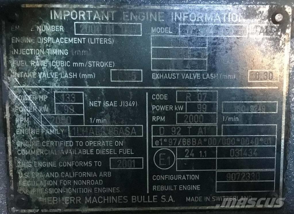 Liebherr D 924 TI-E Motores