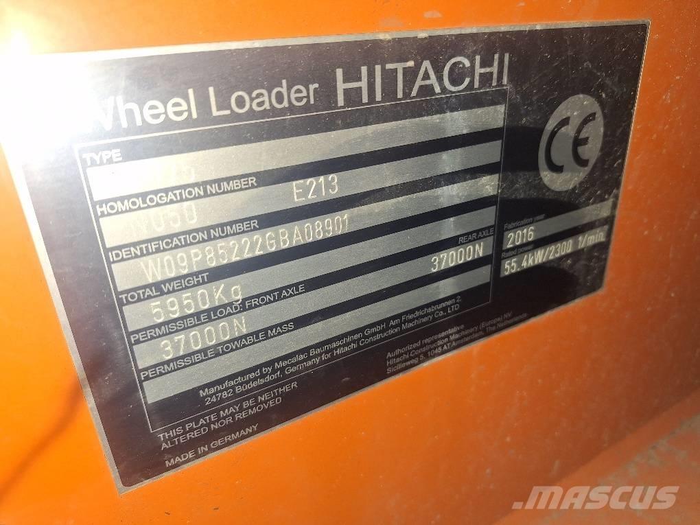 Hitachi ZW75 Cargadoras sobre ruedas