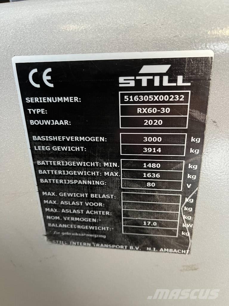 Still RX 60-30 Carretillas de horquilla eléctrica