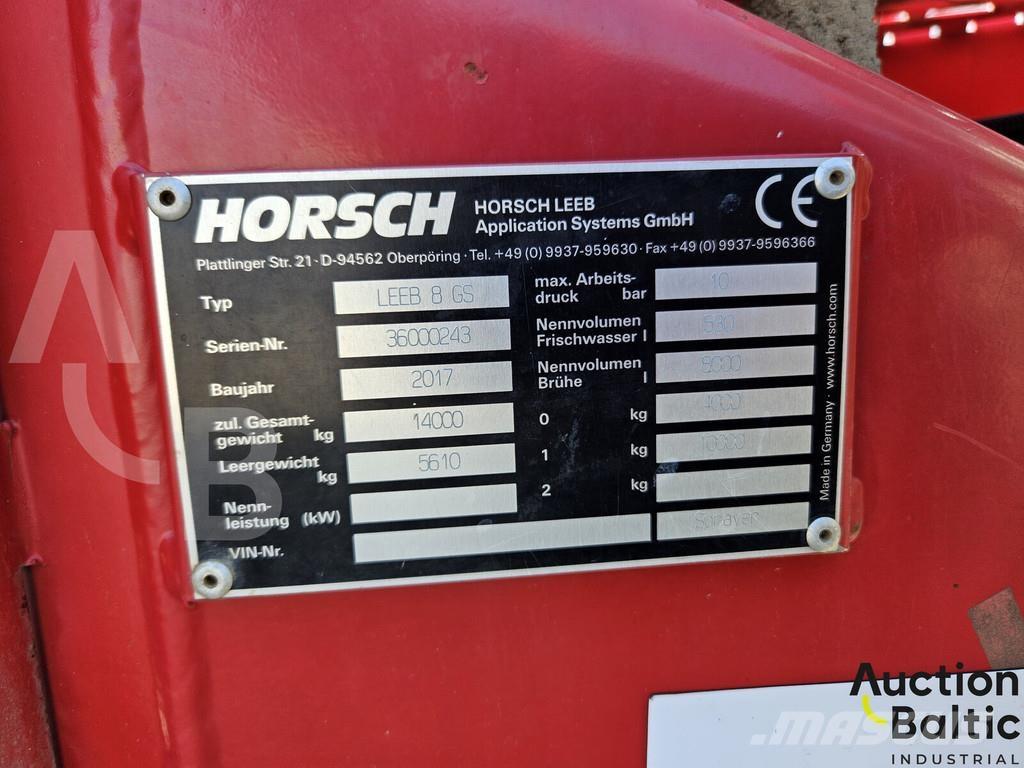 Horsch Leeb 8 GS Pulverizadores arrastrados