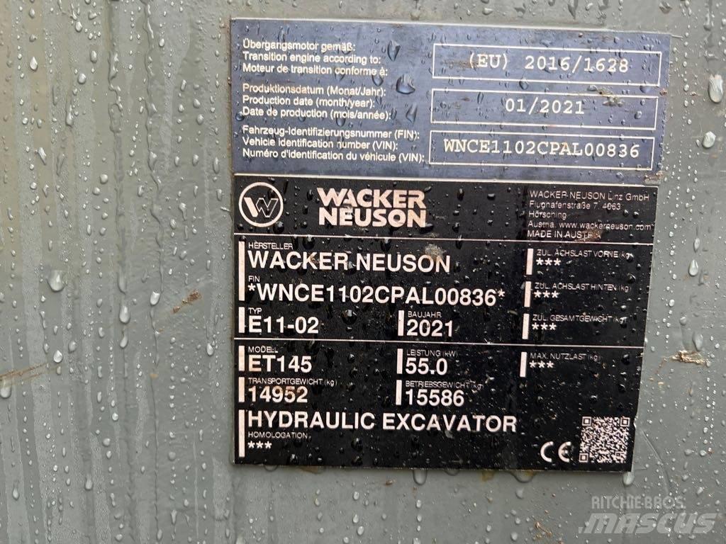 Wacker Neuson ET145 Excavadoras sobre orugas