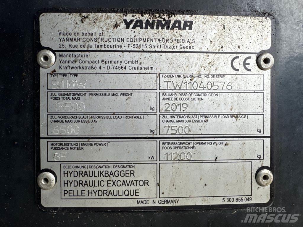 Yanmar B110W Excavadoras de ruedas