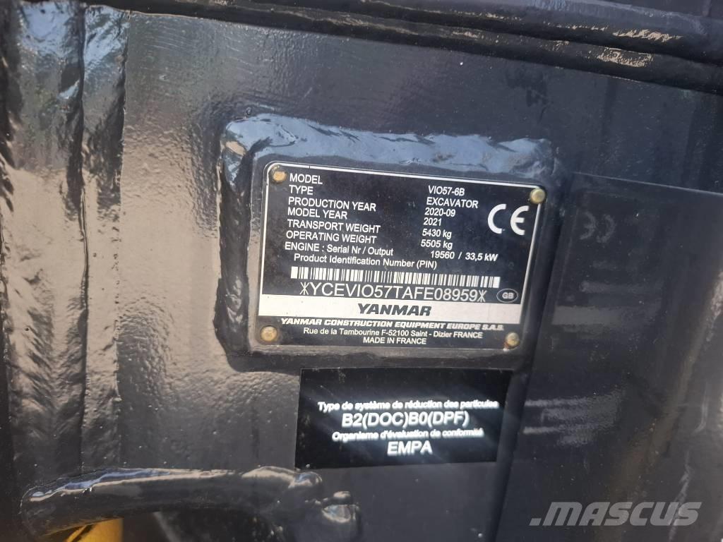 Yanmar vio 57-6B Miniexcavadoras
