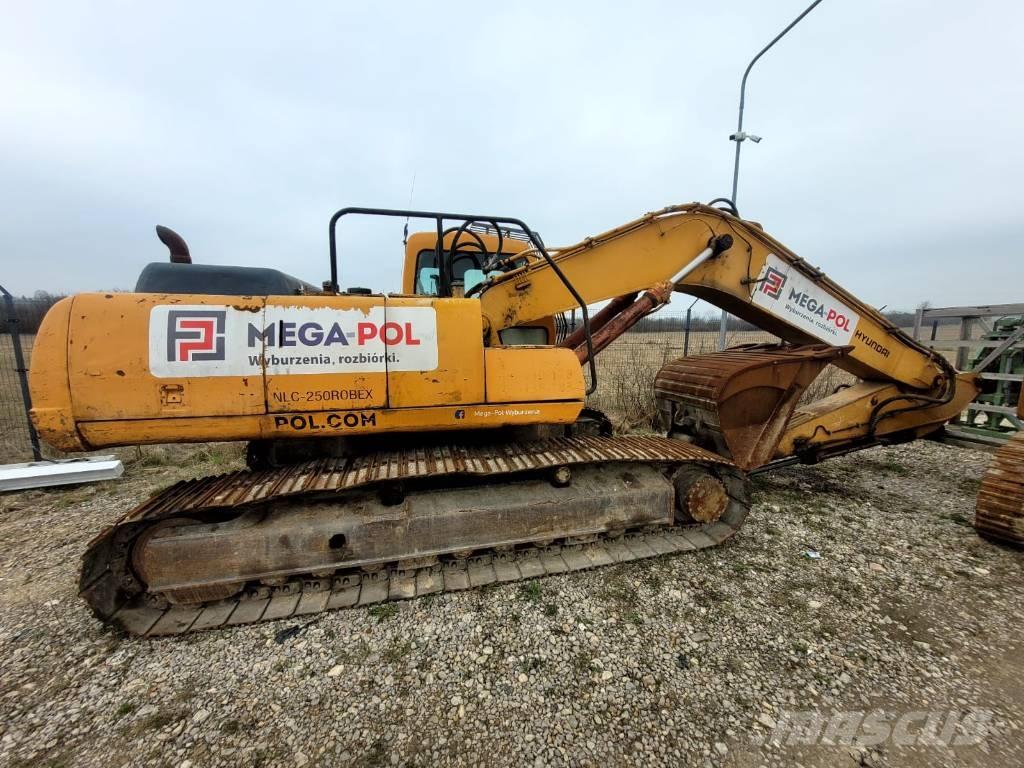 Hyundai 250 Excavadoras sobre orugas