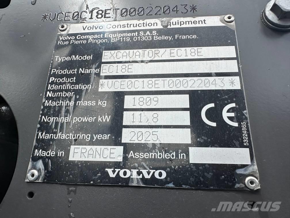 Volvo EC 18 E Miniexcavadoras