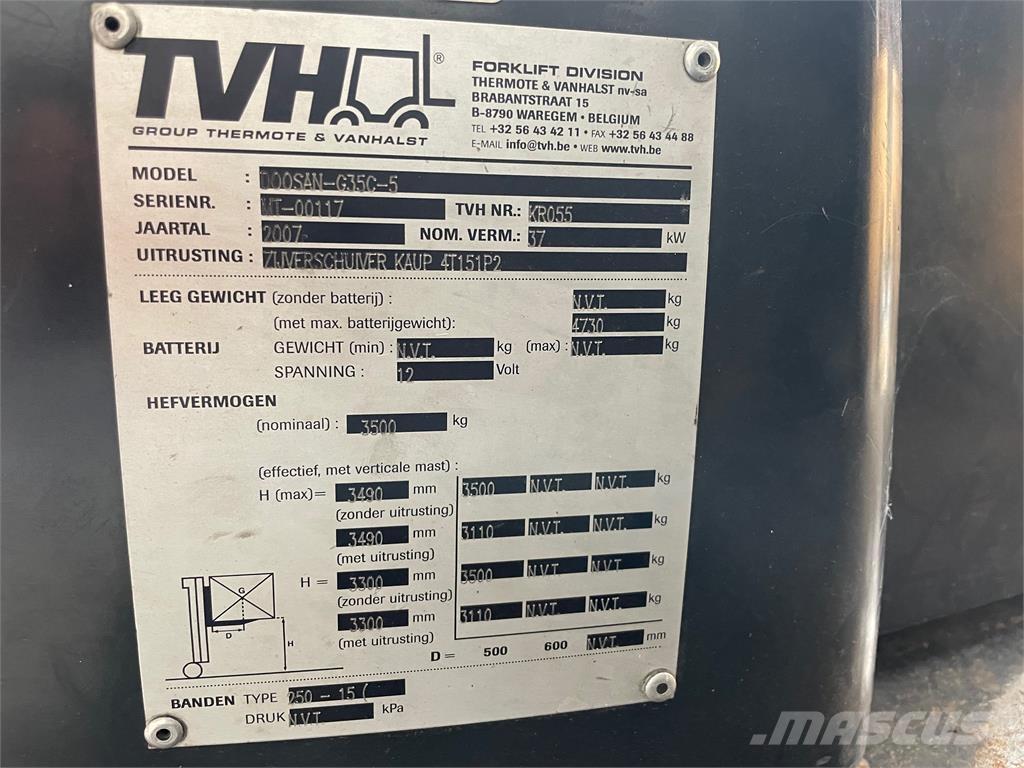 Doosan G35C-5 Camiones LPG