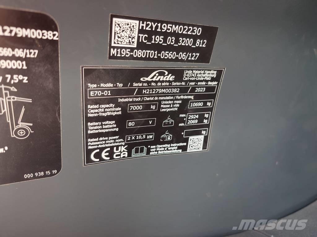 Linde E70/1279 Carretillas de horquilla eléctrica