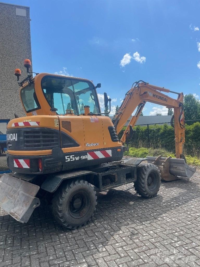 Hyundai 55w-9a Excavadoras de ruedas