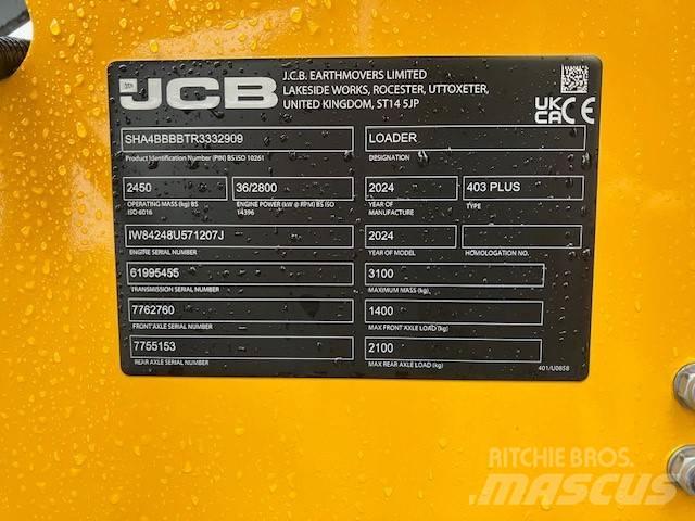 JCB 403 Plus Cargadoras sobre ruedas