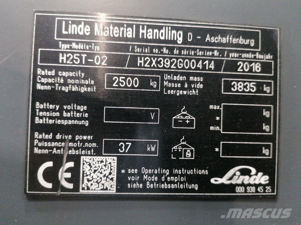 Linde H25T-02 Camiones LPG
