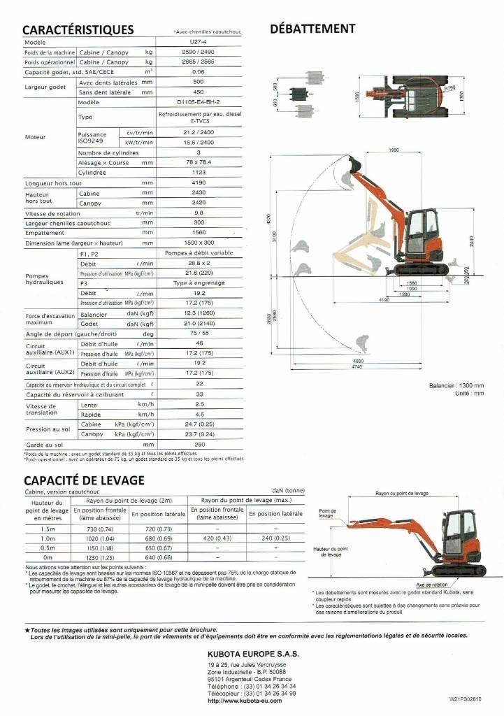 Kubota U 27-4 Miniexcavadoras