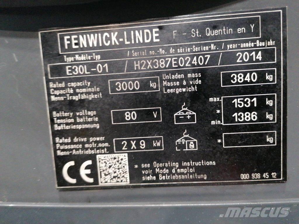 Linde E30L-01 Carretillas de horquilla eléctrica