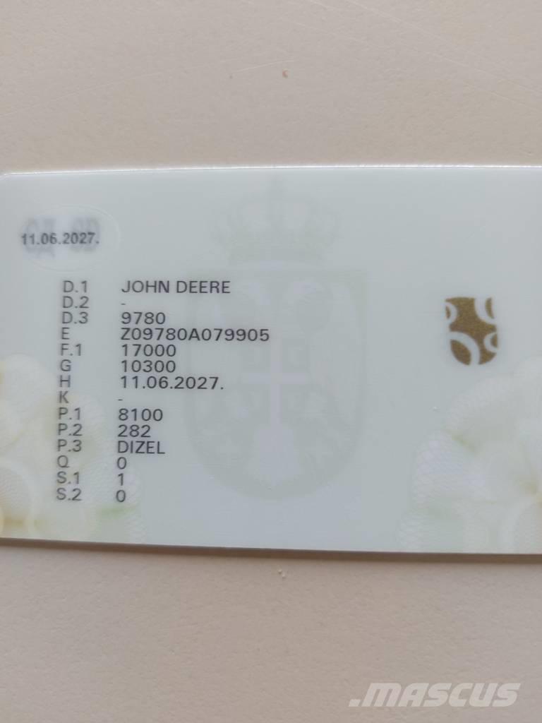 John Deere 9780 CTS Cosechadoras combinadas