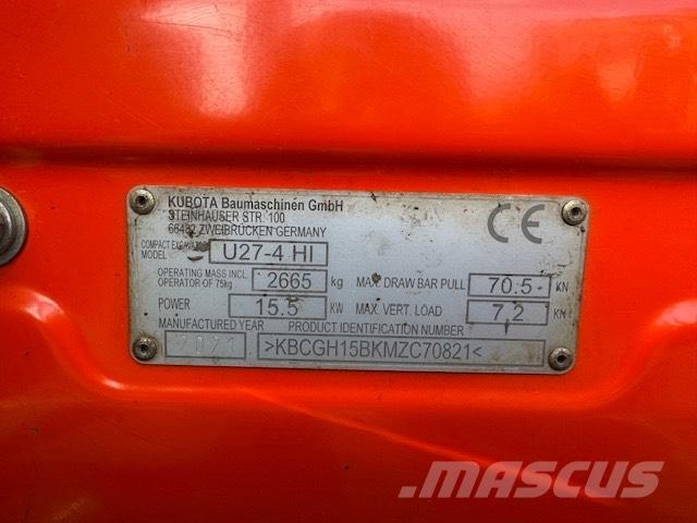 Kubota U27-4 Miniexcavadoras