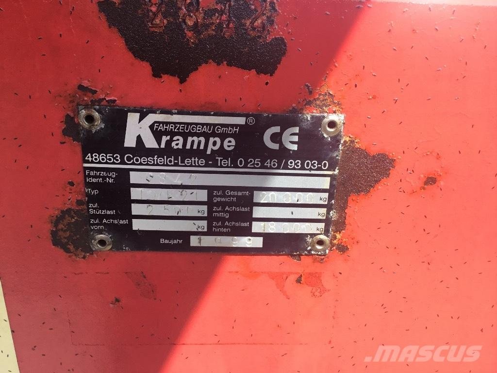 Krampe TWK21 Remolques con caja de volteo
