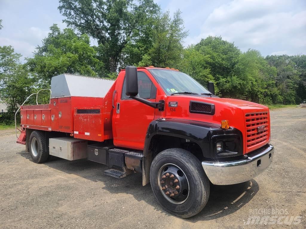 GMC 7500 Caja abierta/laterales abatibles