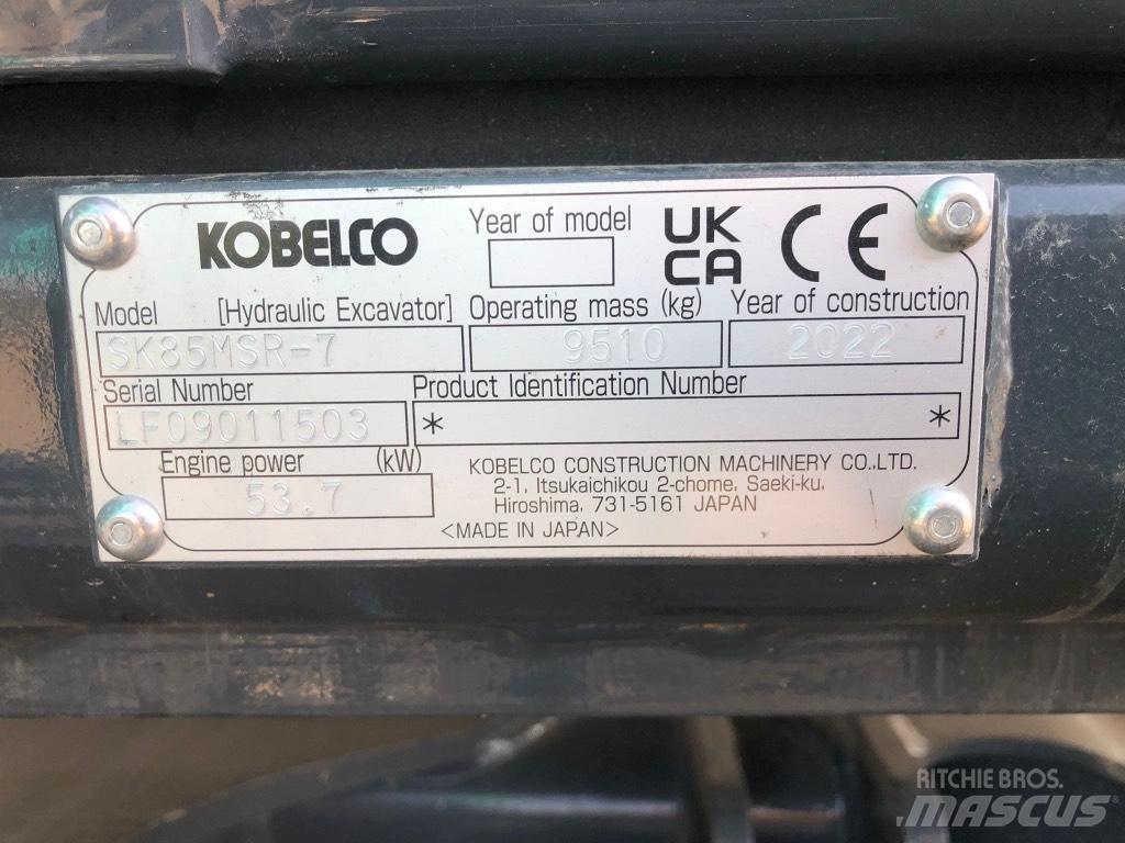 Kobelco SK85MSR-7 Excavadoras 7t - 12t