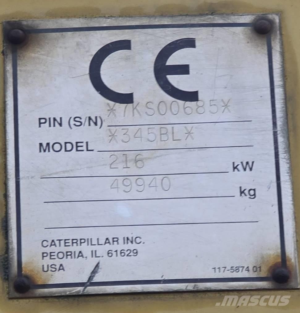 CAT 345 B L Excavadoras sobre orugas