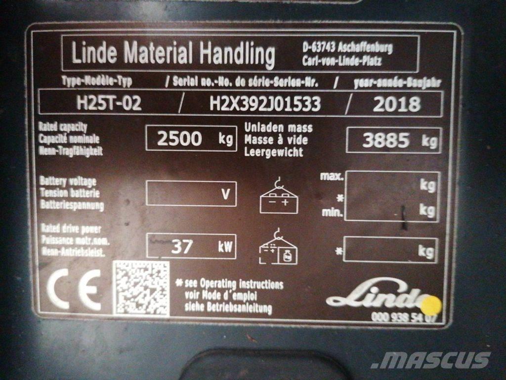 Linde H25T-02 Camiones LPG
