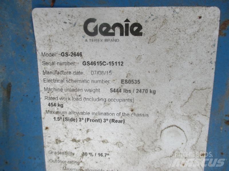 Genie GS 2646 Plataformas tijera