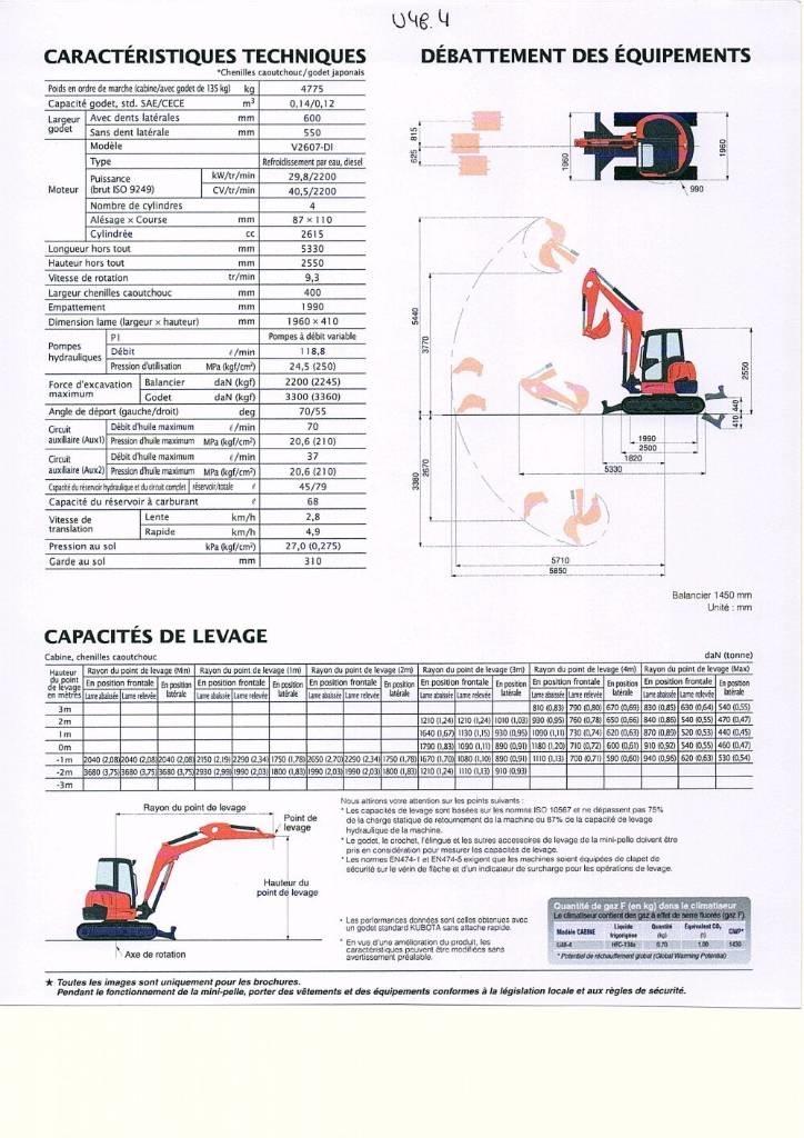 Kubota U 48-4 Miniexcavadoras
