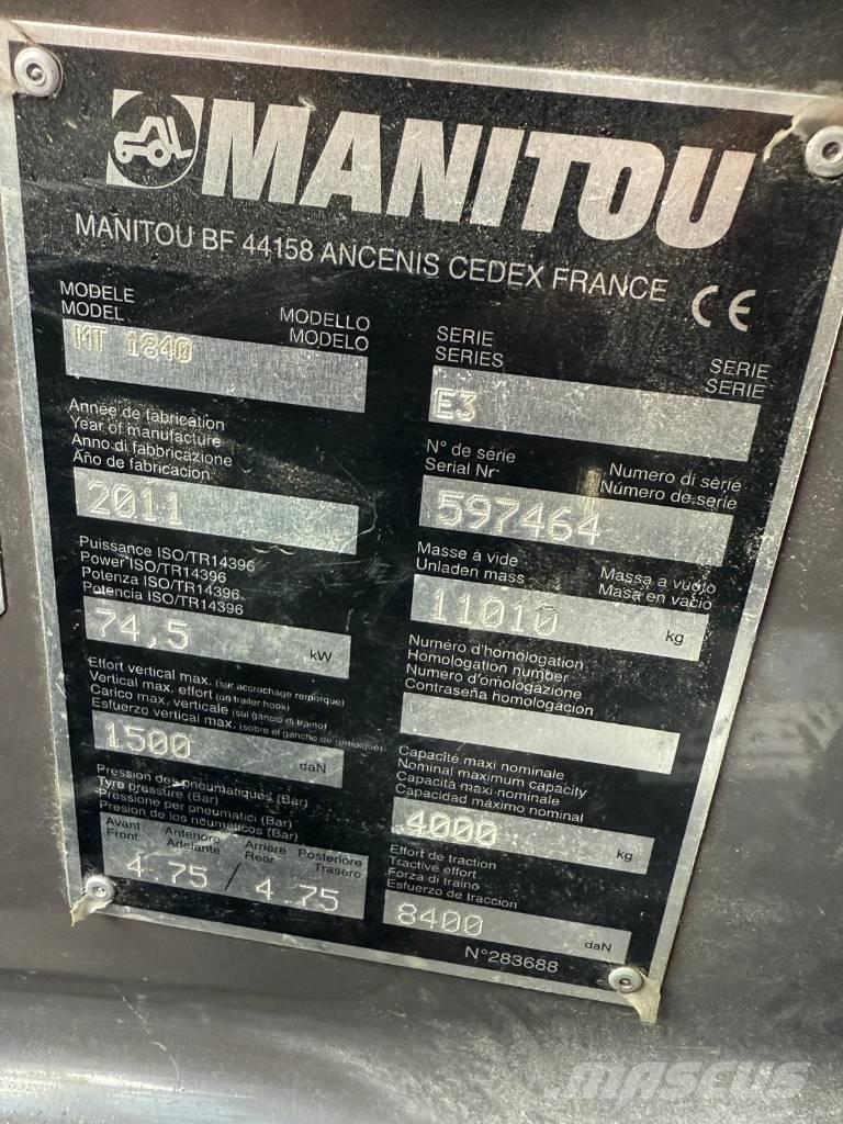 Manitou MT 1840 Carretillas telescópicas