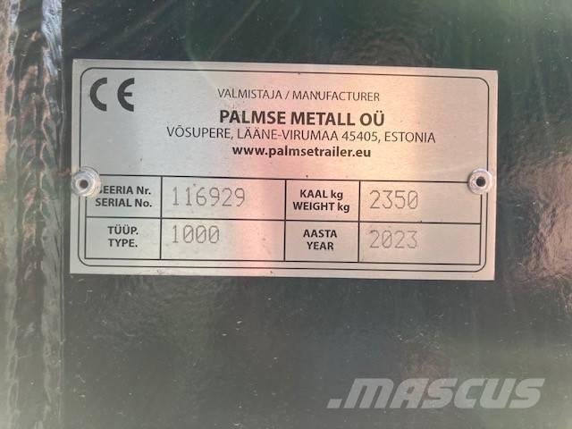 Palmse Trailer D1000 Remolques con caja de volteo