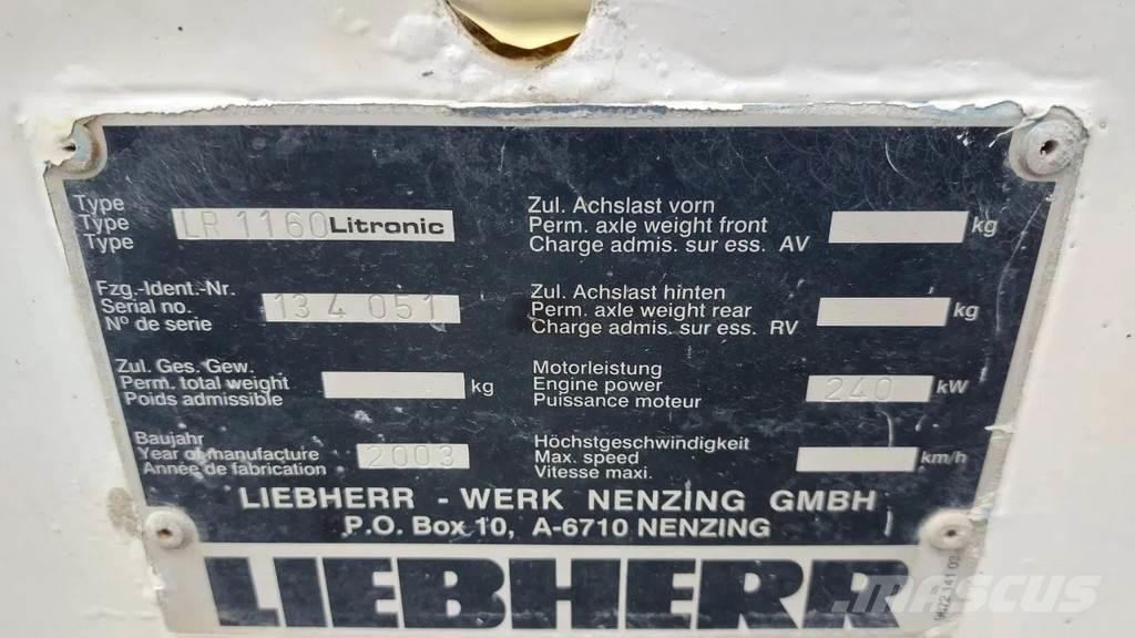 Liebherr LR 1160 Grúas de oruga