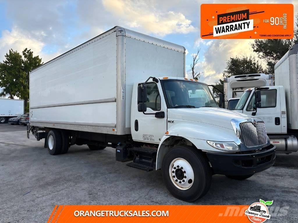 International MV607 Camiones con caja de remolque