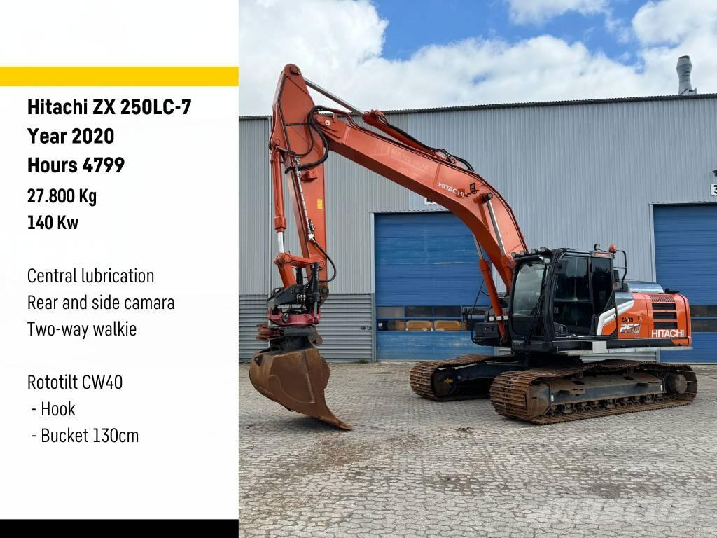 Hitachi ZX250-7 Excavadoras sobre orugas