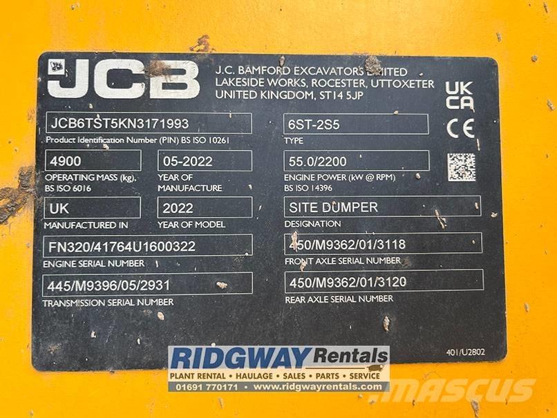 JCB 6 ST Vehículos compactos de volteo