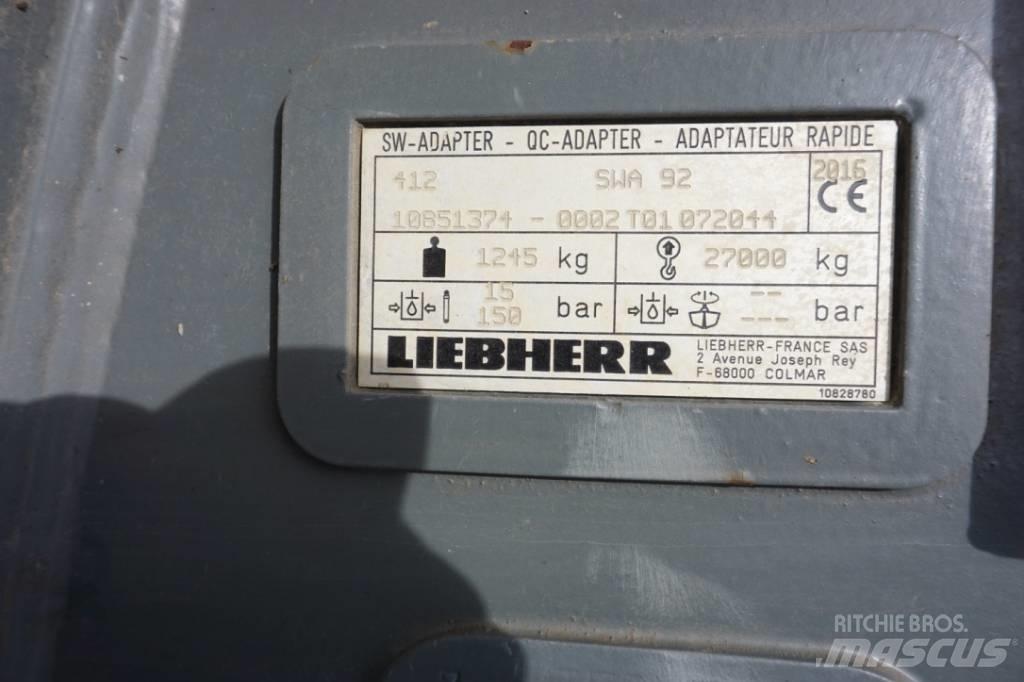 Liebherr SW 92 Conectores rápidos