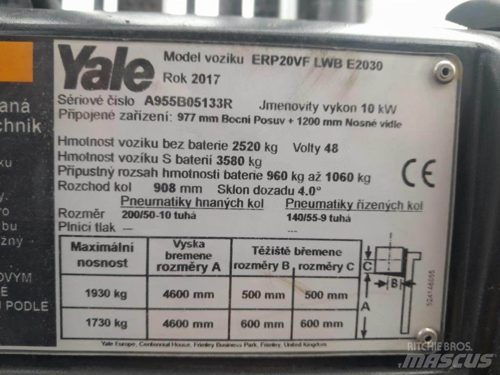 Yale ERP20VFLWB Carretillas de horquilla eléctrica