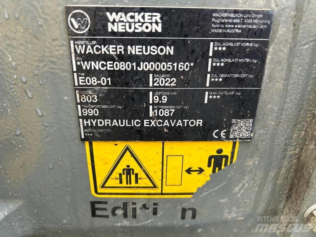 Wacker Neuson 803 Excavadoras sobre orugas