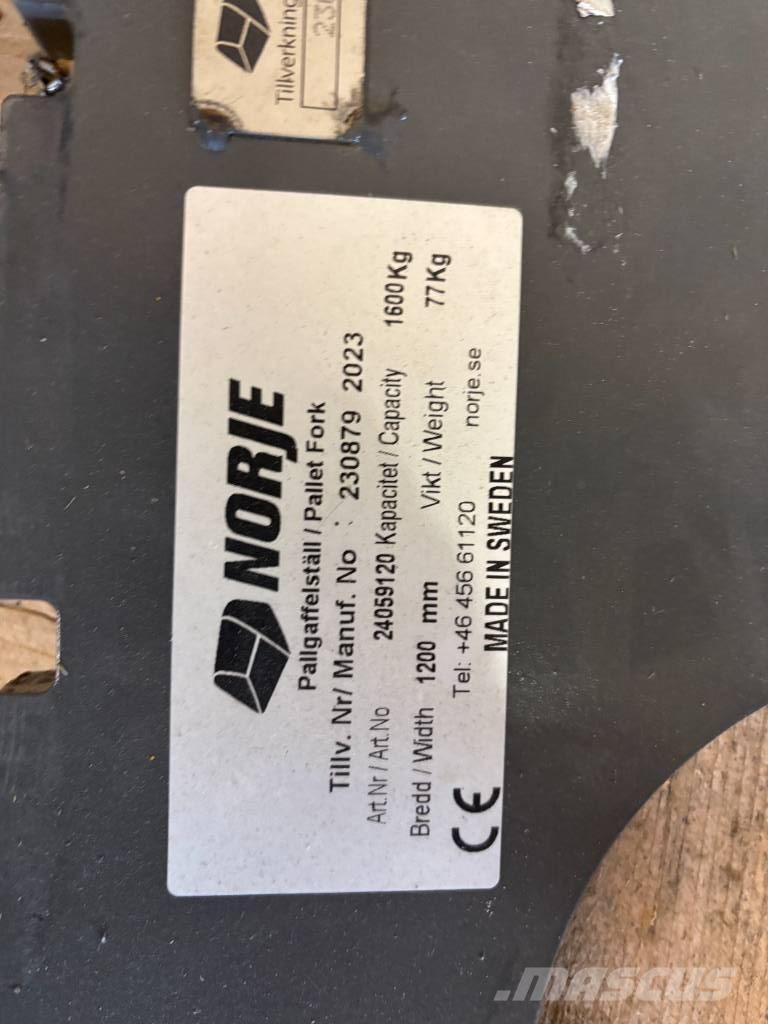 Norje Pallgafflar Accesorios para tractores compactos