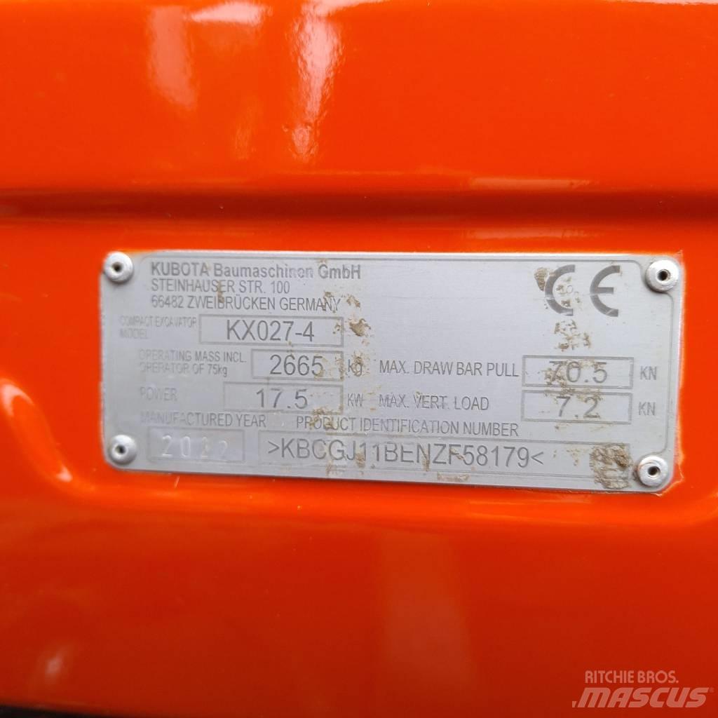 Kubota KX 027 Miniexcavadoras