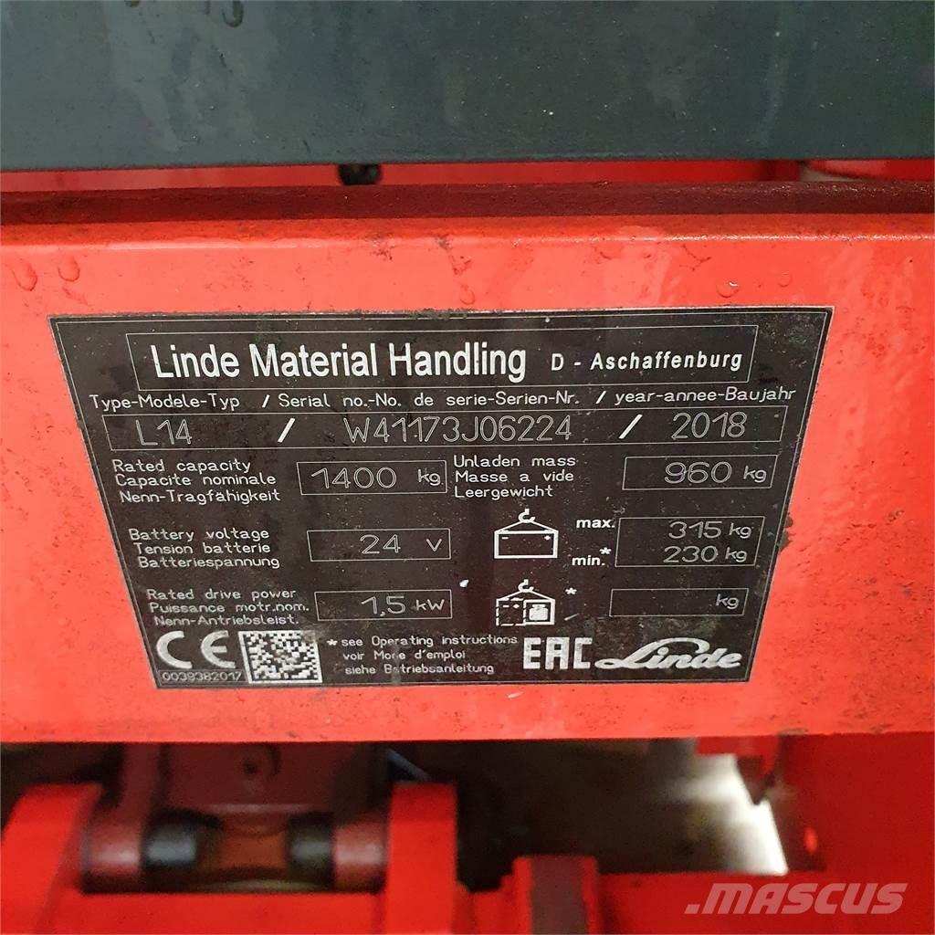 Linde L14i Montacargas manual