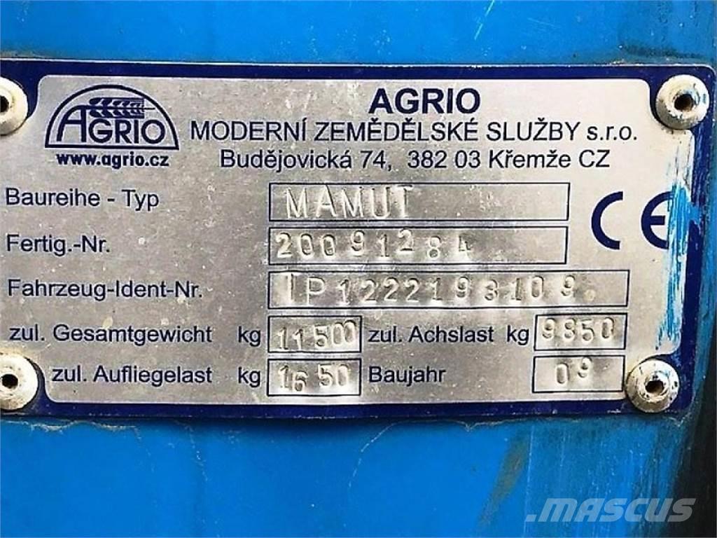 Agrio MAMUT 6036 Pulverizadores arrastrados