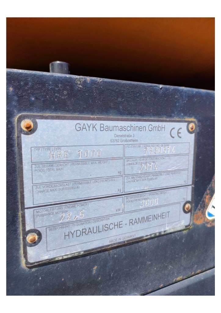  GAYK HRE1000 Máquinas de pilotes