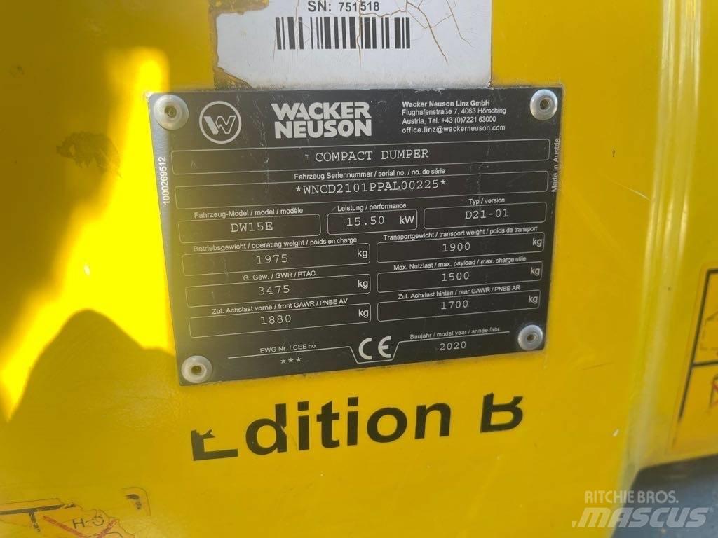 Wacker Neuson DW15e Vehículos compactos de volteo