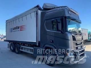 Scania R580 Flisbil Camiones de volteo para virutas de madera