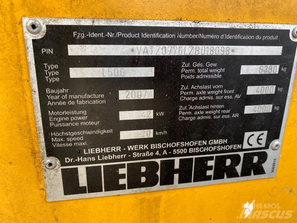 Liebherr 506 Stereo Cargadoras sobre ruedas