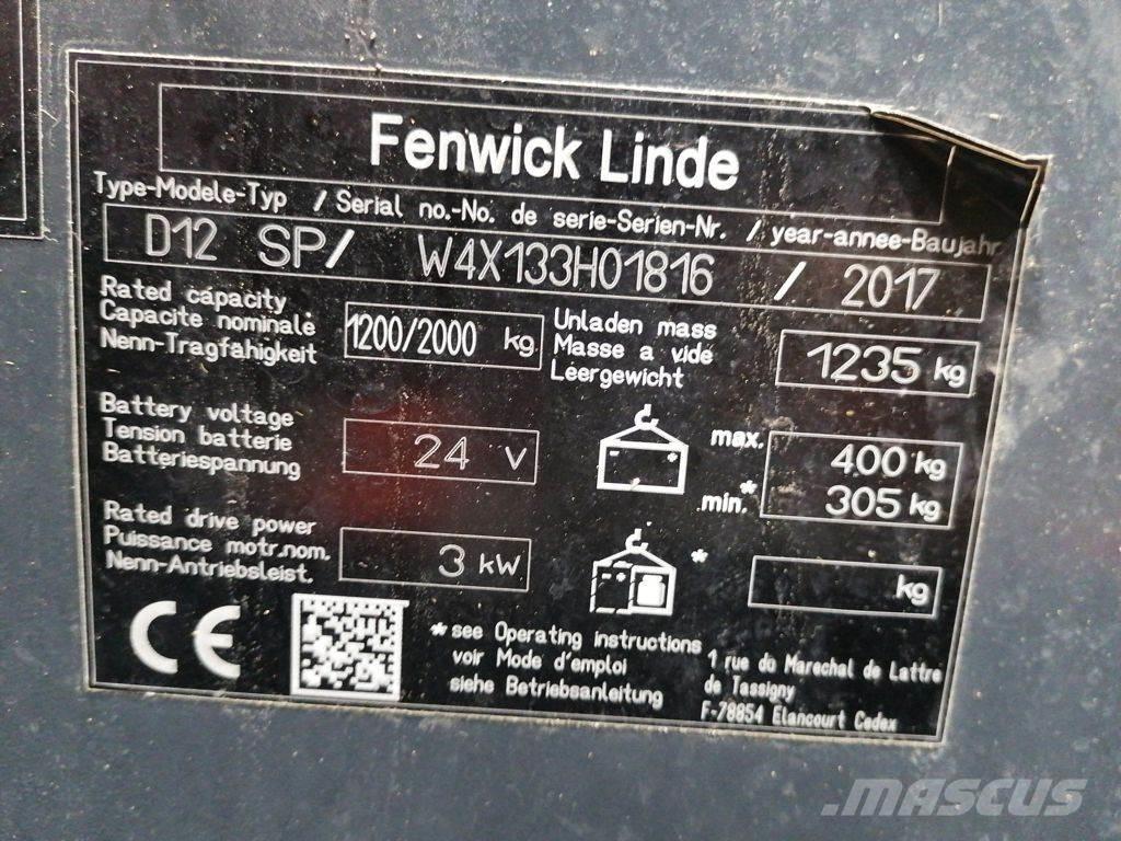 Linde D12 SP Montacargas manual