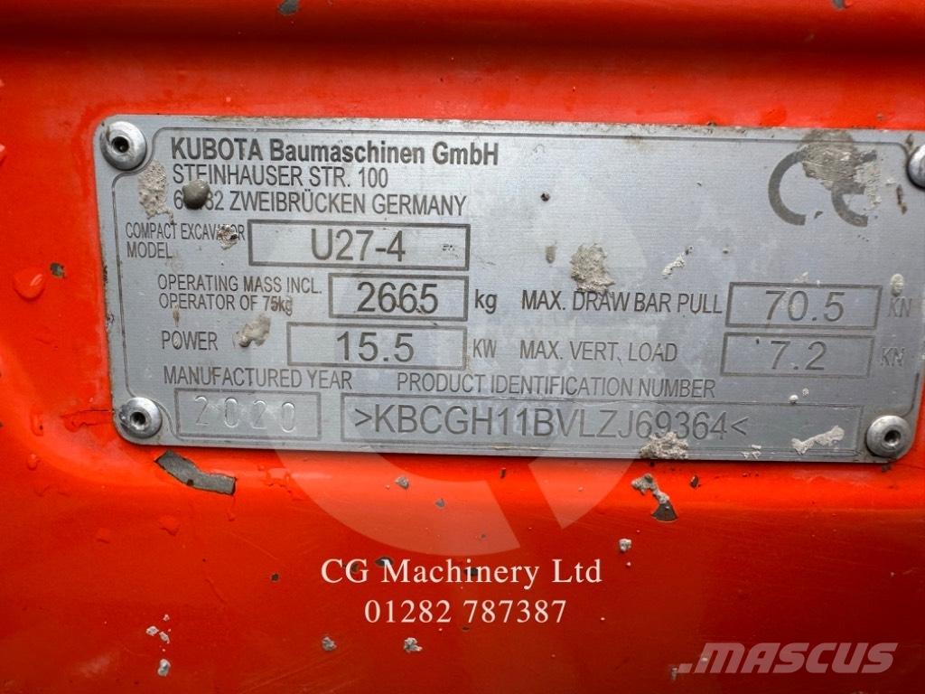 Kubota U 27-4 Miniexcavadoras