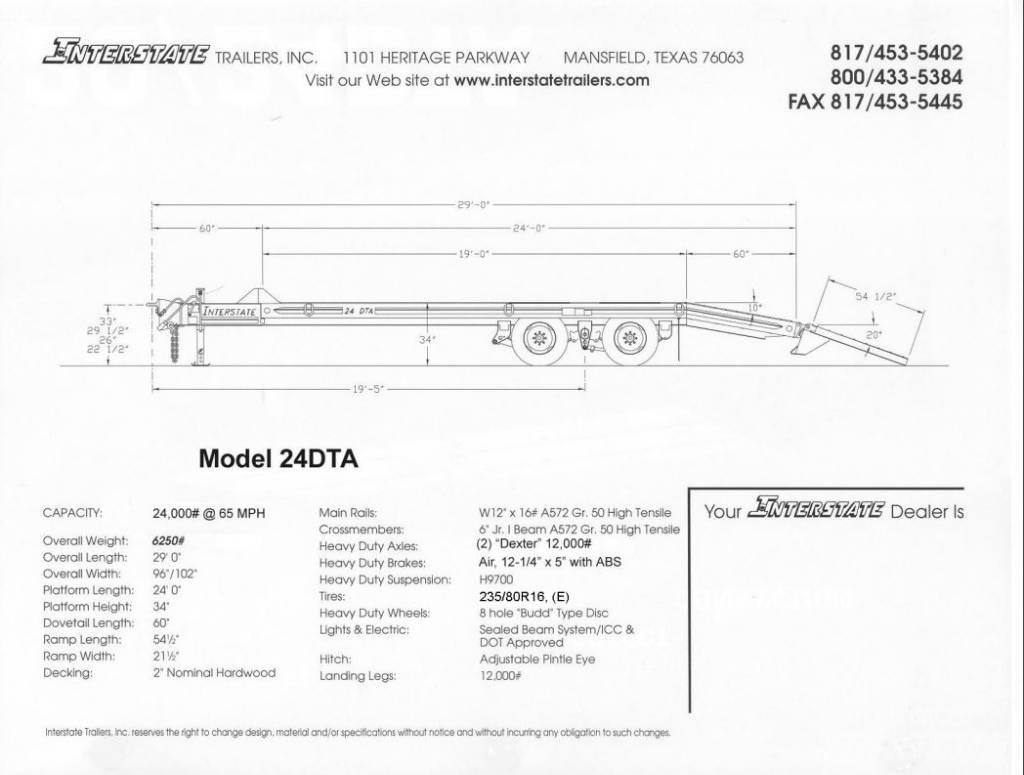 Interstate 24DTA Remolques para transporte de vehículos