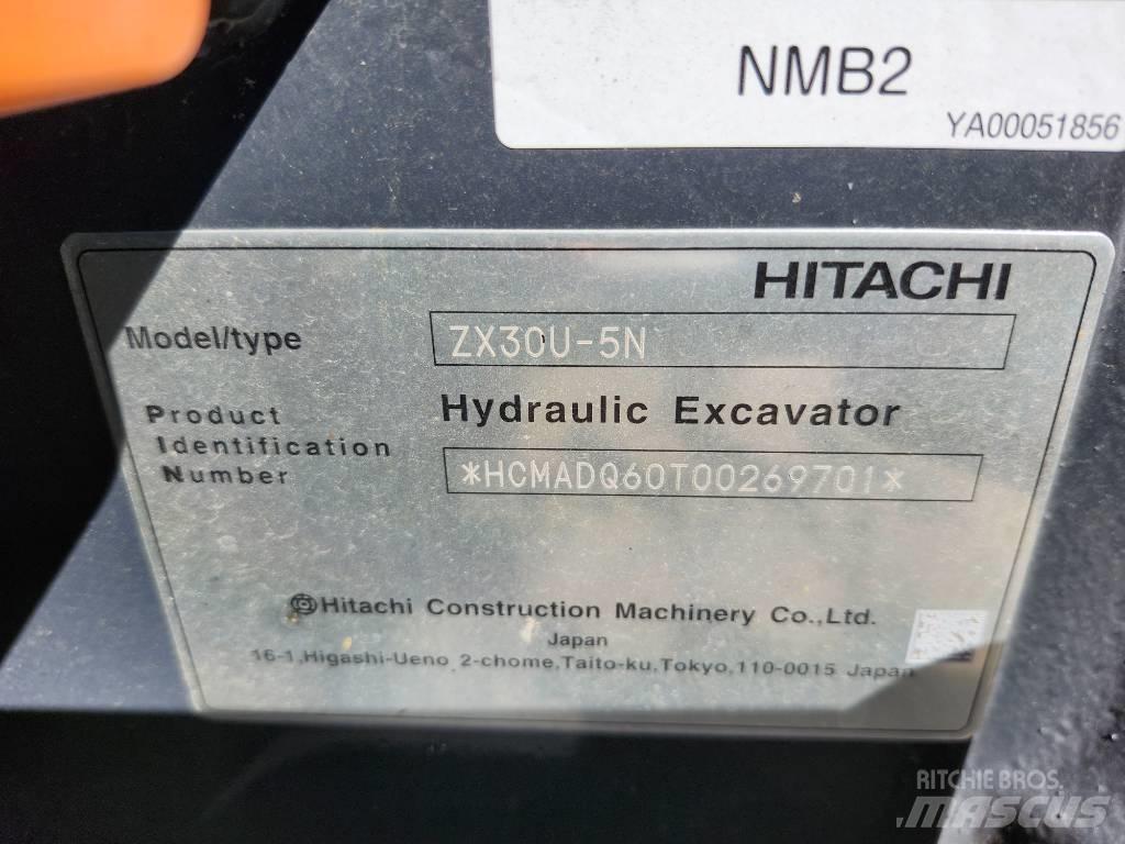 Hitachi ZX30U-5N Excavadoras sobre orugas