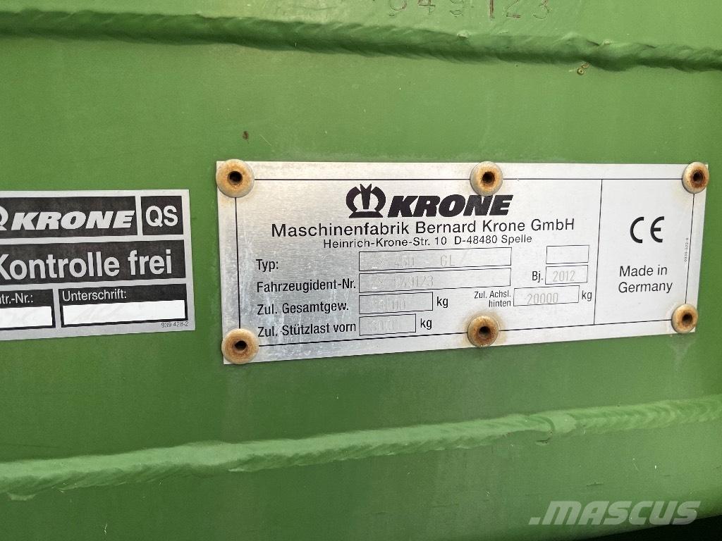 Krone ZX 450 GL Remolques autocargadores