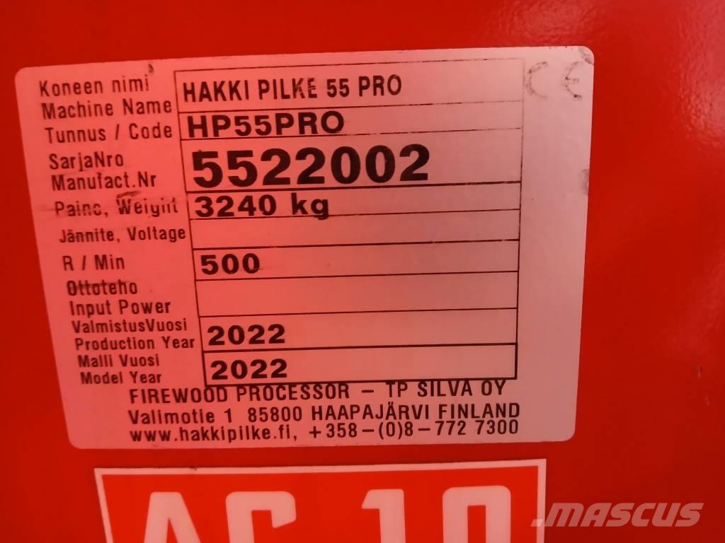 Hakki Pilke 55 Pro Partidoras, cortadoras y trituradoras de madera