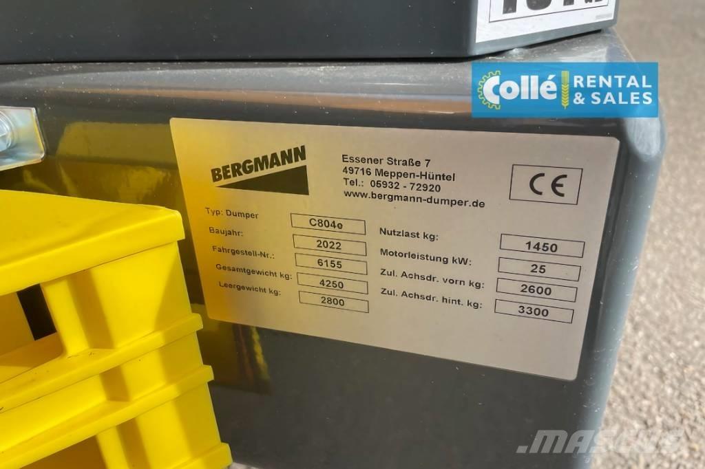 Bergmann C804e | 2022 Vehículos compactos de volteo