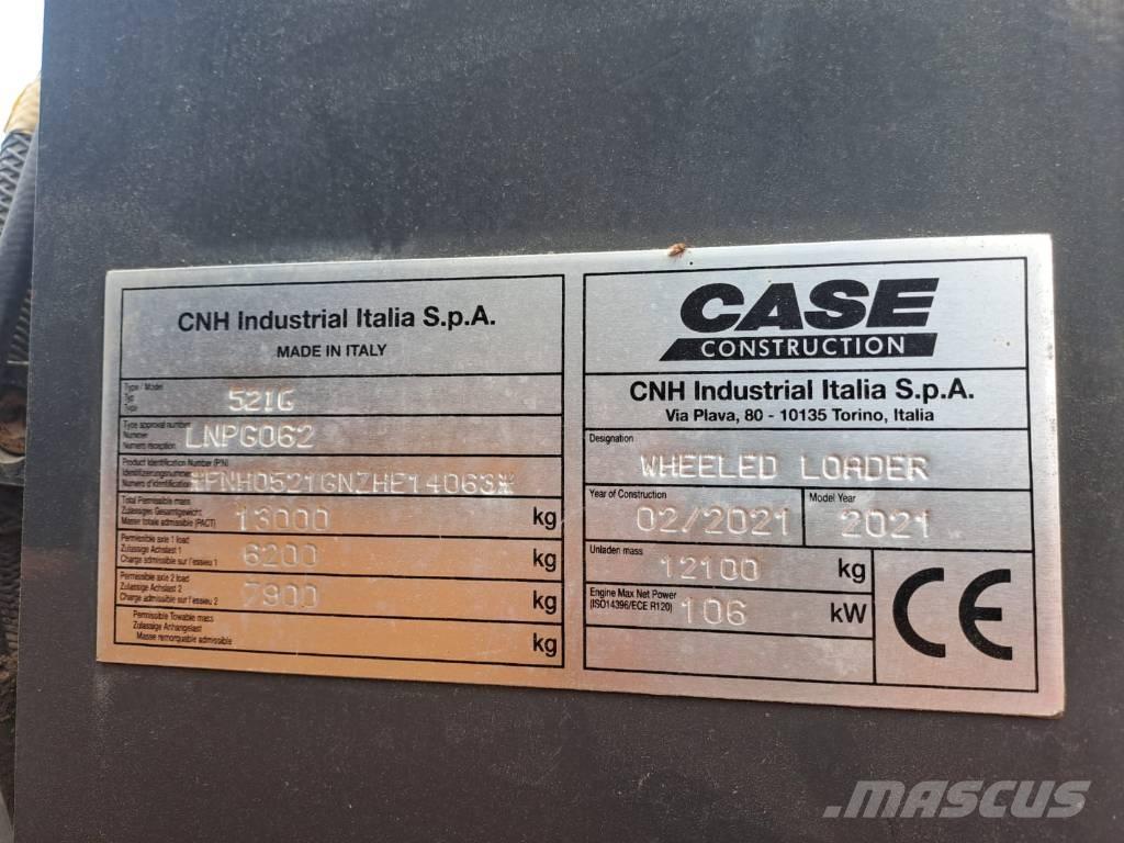 CASE 521 G XR Cargadoras sobre ruedas